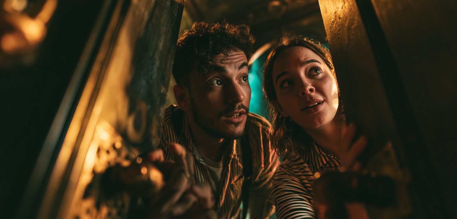 Freunde im Steampunk-Escape-Room in Köln